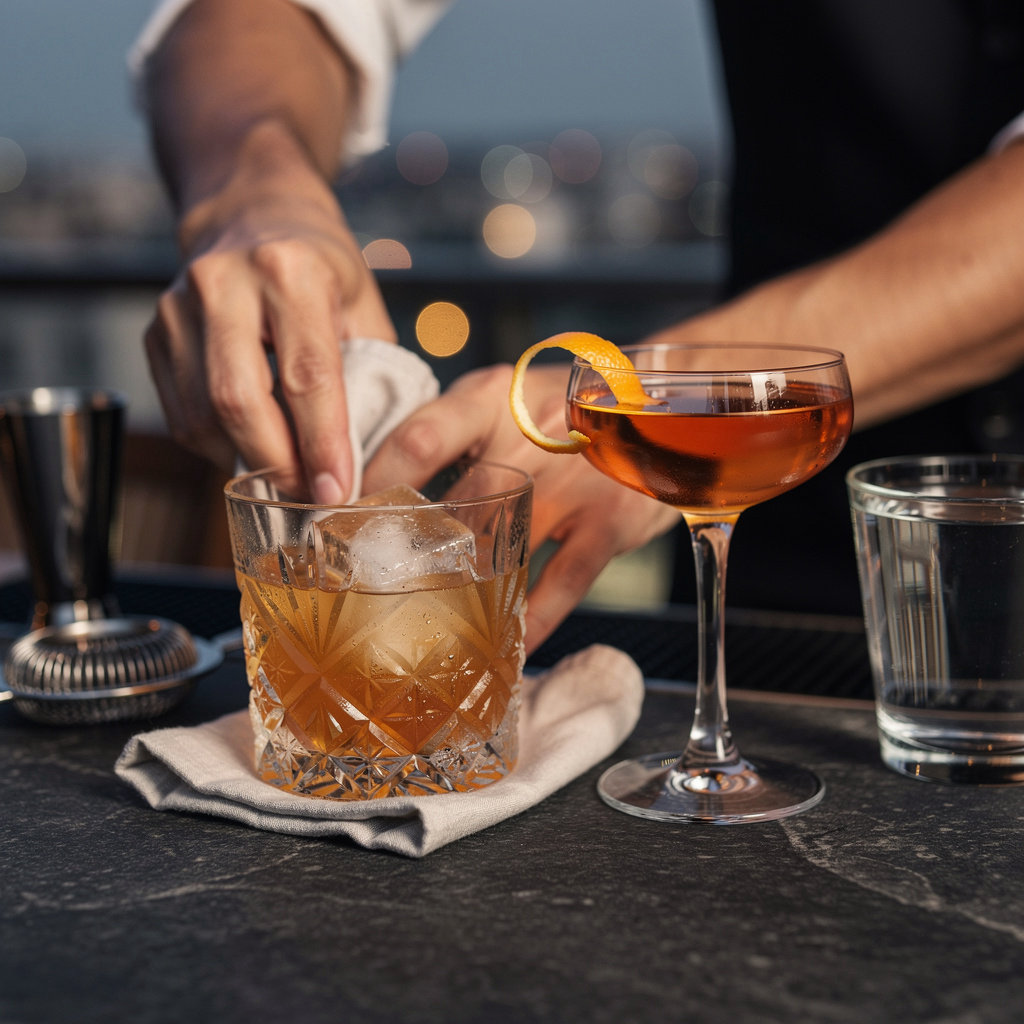 BARTINI Rooftop craft cocktails featuring premium spirits and artisanal mixology